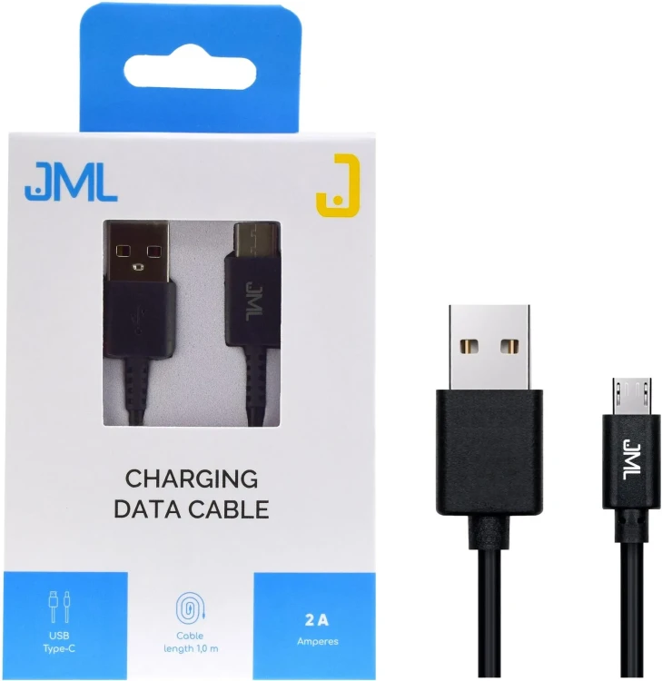 Kabel JML CD-115 USB TYP-C - 2A 1M - Czarny