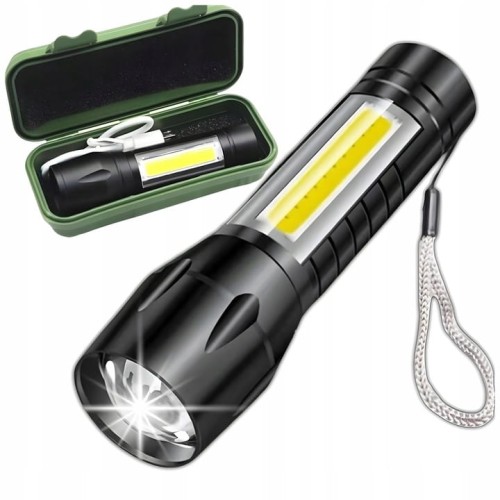 Latarka klasyczna taktyczna mini 9cm LED