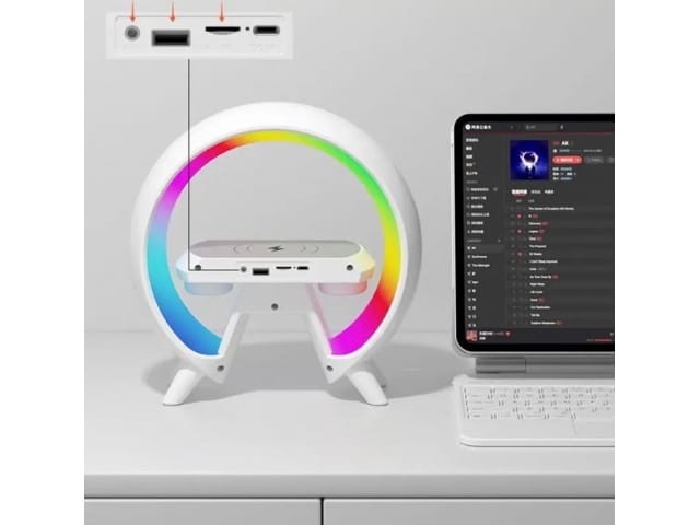 Lampka nocna LED Bluetooth indukcja HM-G6