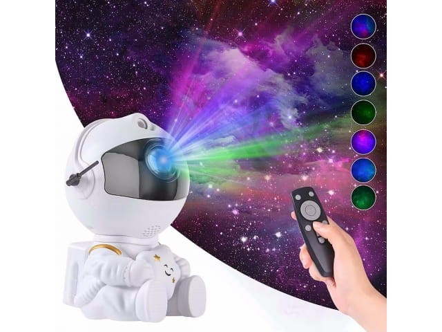 Projektor gwiazd nieba LED Lampka nocna Astronauta