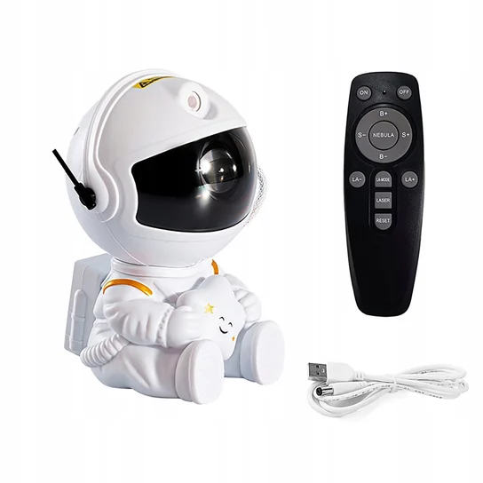 Projektor gwiazd nieba LED Lampka nocna Astronauta